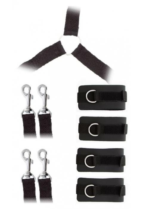 Комплект наручников и поножей LUXURIOUS BED RESTRAINT CUFF SET