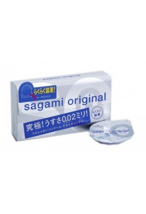 Ультратонкие презервативы Sagami Original QUICK - 6 шт.