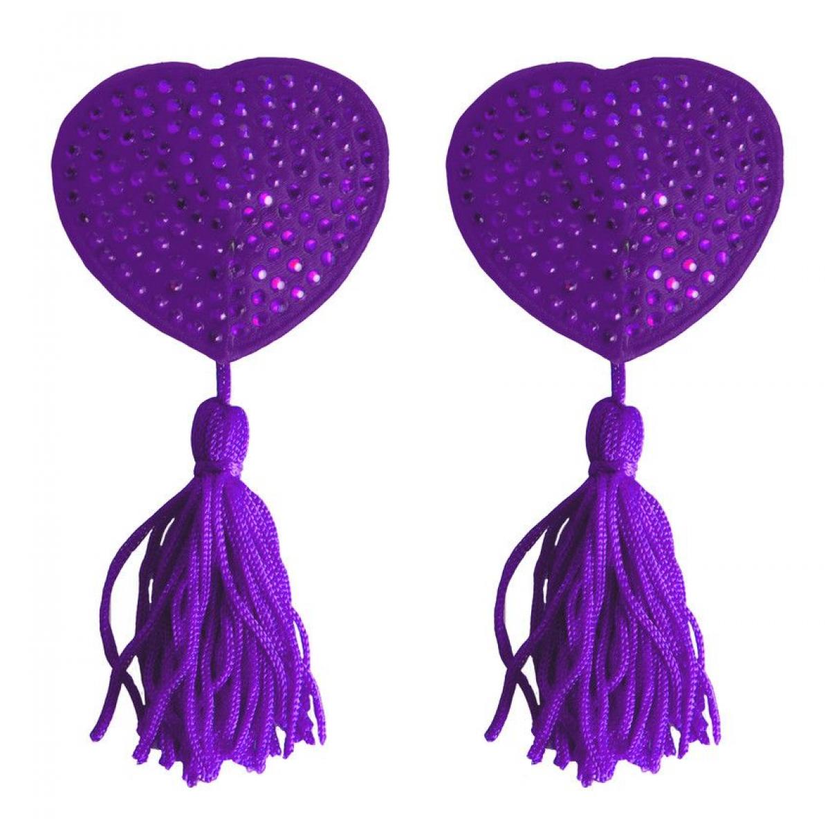 Фиолетовые пестисы-сердечки Tassels Heart