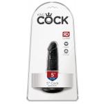 Черный анальный фаллоимитатор на присоске 5  Cock - 14 см.