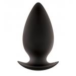 Чёрная анальная пробка большого размера Renegade Spades для ношения - 11,1 см.