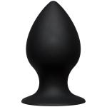 Чёрная анальная пробка Kink Ace Silicone Plug 4.5  - 11,43 см.