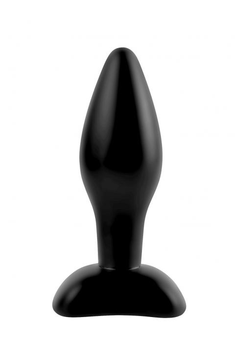 Чёрная анальная пробочка Small Silicone Plug - 11 см. Чёрная анальная пробочка Small Silicone Plug - 11 см.