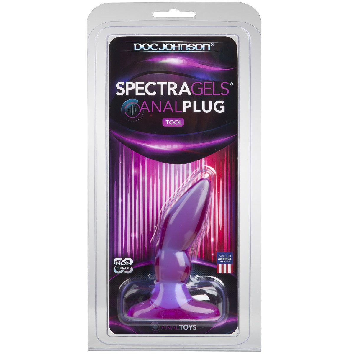 Фиолетовая анальная пробка SpectraGels Purple Anal Plug - 10 см.