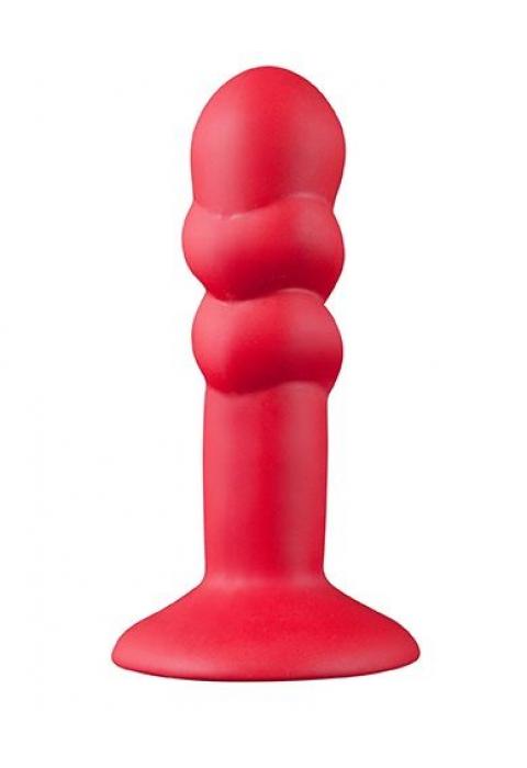 Красная анальная пробка SHOVE UP 5INCH SILICONE BUTT PLUG RED - 12,7 см.