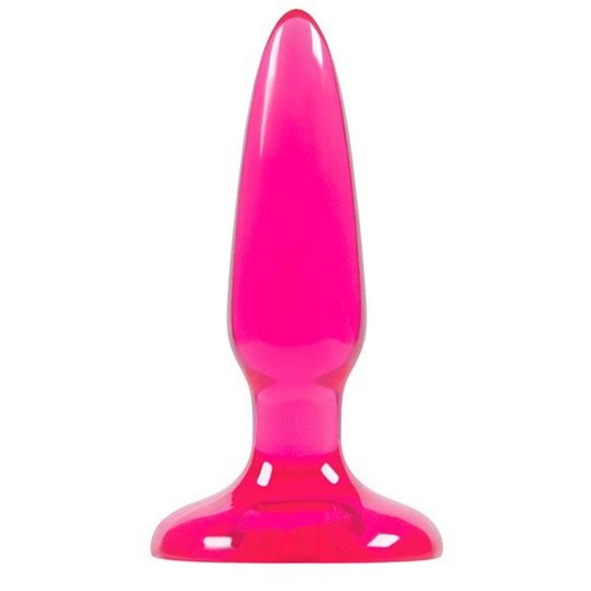 Розовая анальная мини-пробка  Jelly Rancher Pleasure Plug Mini - 8,1 см.
