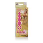 Розовая анальная цепочка Booty Beads - 15,3 см.