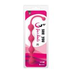 Розовая анальная цепочка SEE YOU FOUR BEADS ANAL - 24 см.