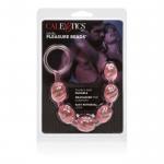 Розовая анальная цепочка Swirl Pleasure Beads - 20 см.