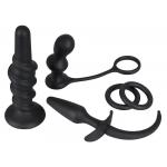 Набор чёрных стимуляторов для анальных удовольствий Rebel Anal Set