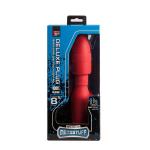 Красная анальная пробка с вибрацией MENZSTUFF VIBRATING BUTT PLUG 8.5INCH - 21,5 см.