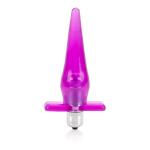 Розовая анальная пробка Mini Vibro Tease - 12,7 см.