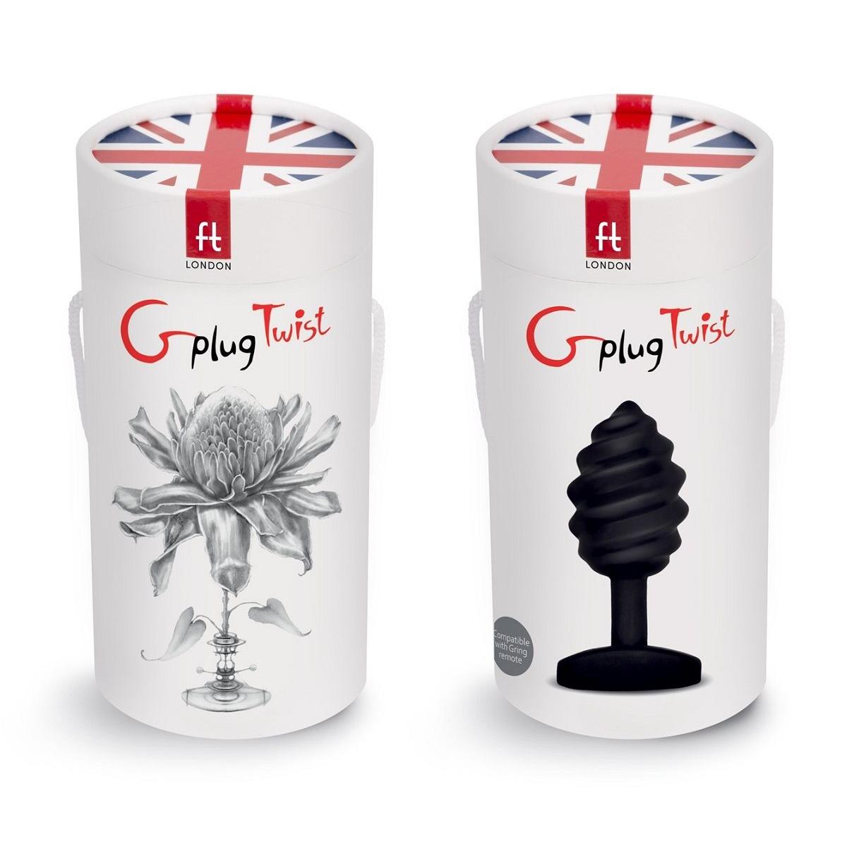 Витая анальная пробка Gplug Twist - 10,5 см.