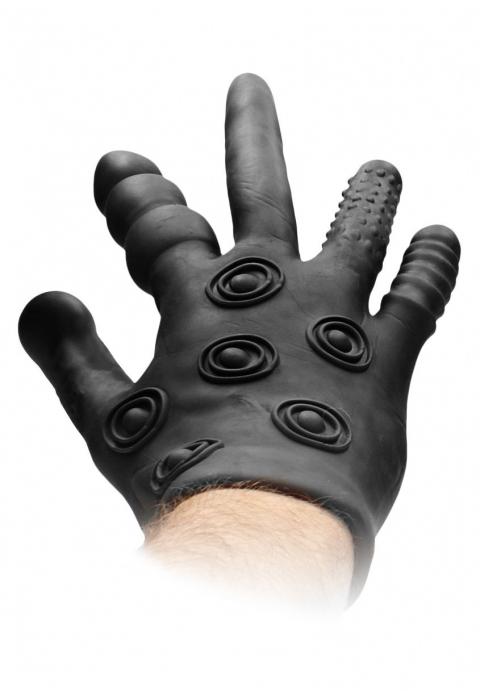 Черная стимулирующая перчатка Stimulation Glove