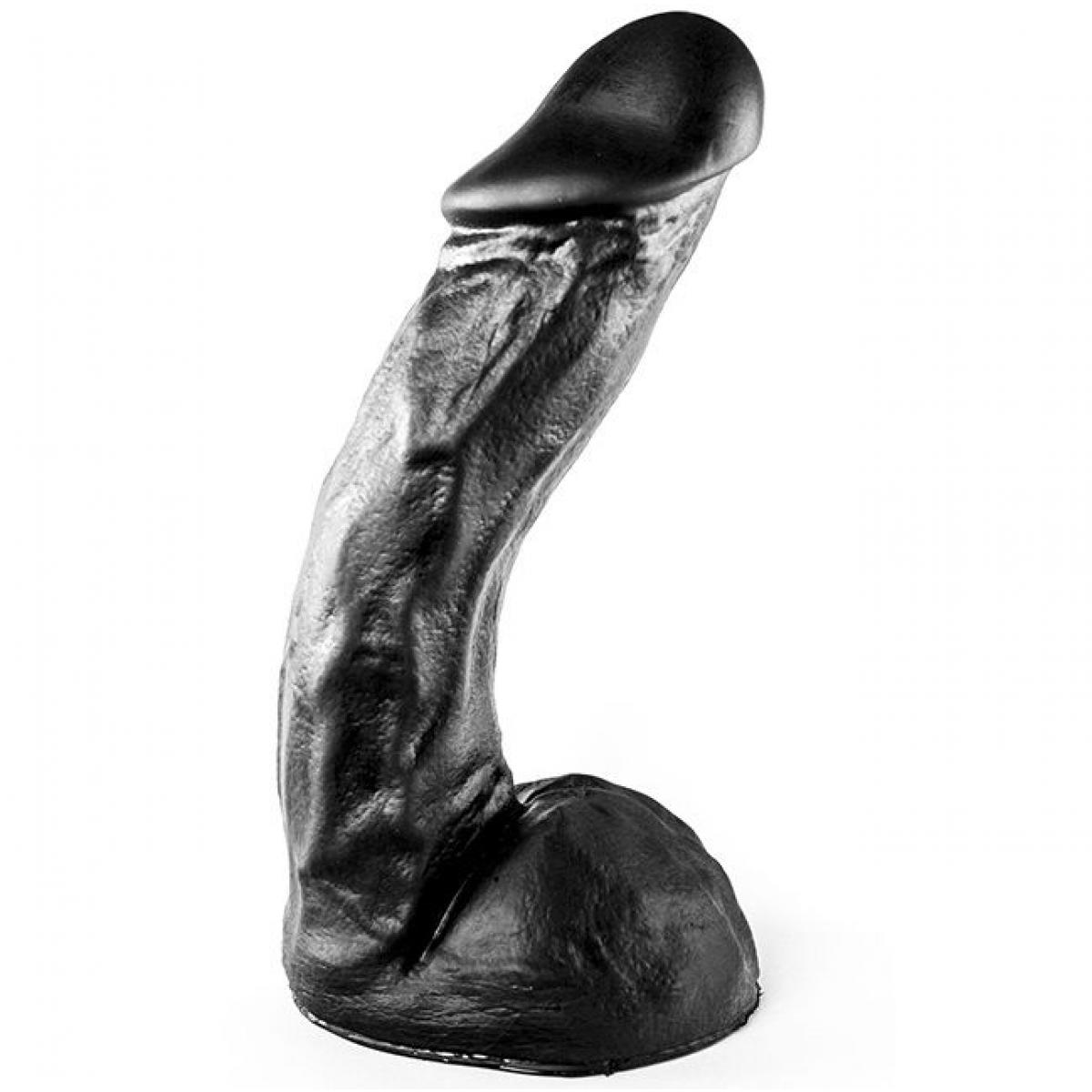 Чёрный фаллоимитатор-гигант All Black - 27,5 см.