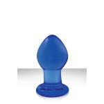 Малая синяя стеклянная анальная пробка CRYSTAL PLUG 