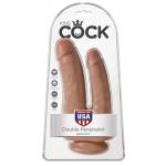 Анально-вагинальный фаллоимитатор-мулат Double Penetrator - 20,9 см.