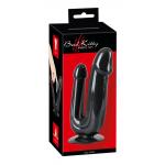 Чёрный анально-вагинальный фаллоимитатор Duo Dildo - 17,5 см.