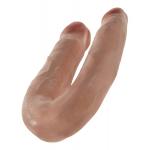 U-образный фаллоимитатор-мулат U-Shaped Medium Double Trouble - 34,6 см.