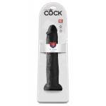 Черный фаллоимитатор-гигант на присоске  13  Cocks - 33 см. 