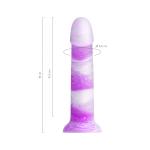 Фиолетовый фаллоимитатор Neil - 18 см.