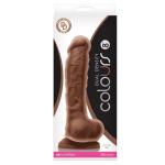 Кофейный фаллоимитатор Dual Density 8 Dildo - 25,4 см.