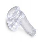 Прозрачный фаллоимитатор King Cock Clear 6  Cock with Balls - 17,8 см.