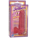 Розовый фаллос на присоске Crystal Jellies 8  Ballsy Cocks with Suction Cup - 22 см.