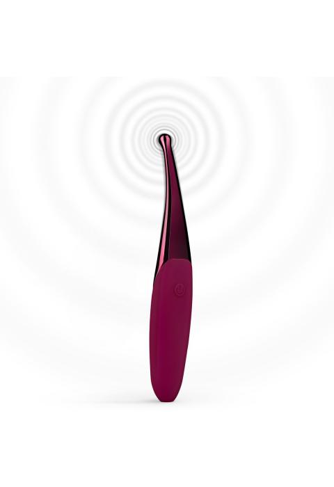 Фиолетовый точечный вибромассажер Senzi Vibrator - 14,7 см.