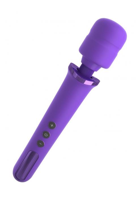 Фиолетовый вибромассажер Rechargeable Power Wand
