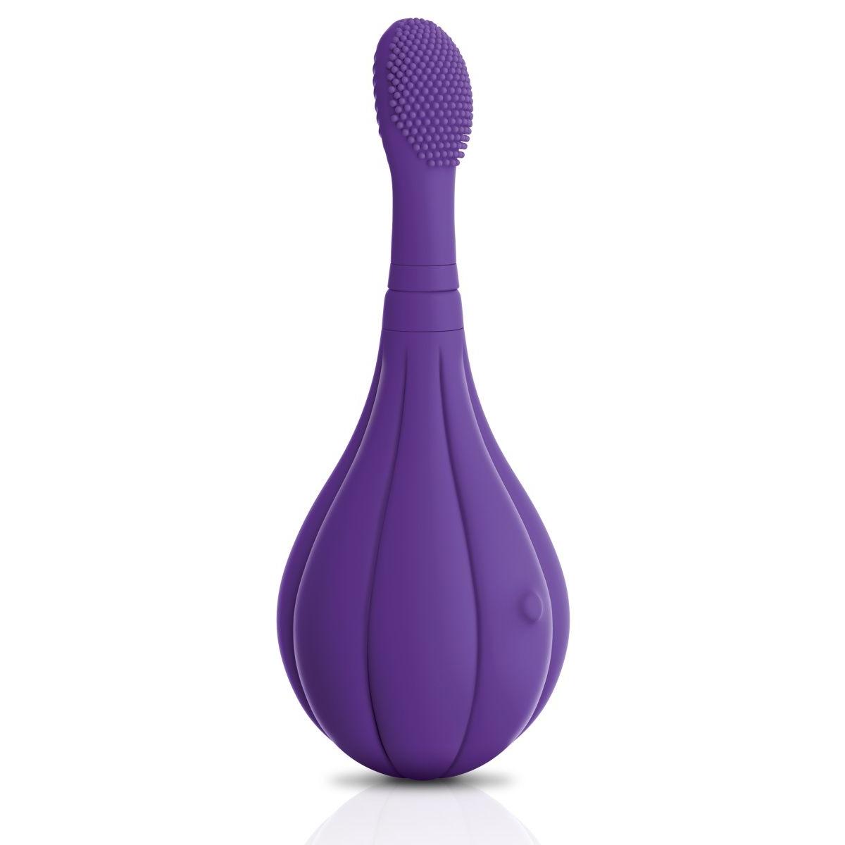 Фиолетовый вибростимулятор Focus Sonic Vibrator с 3 насадками