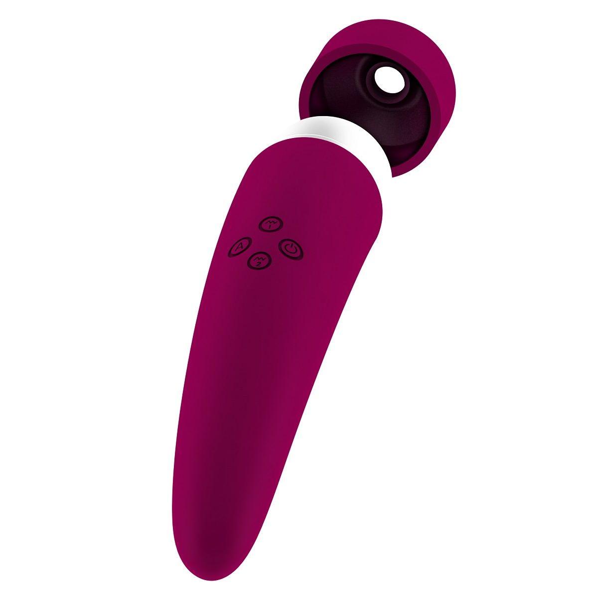 Фиолетовый вакуумный клиторальный вибромассажер Personal vibrator HIKY 