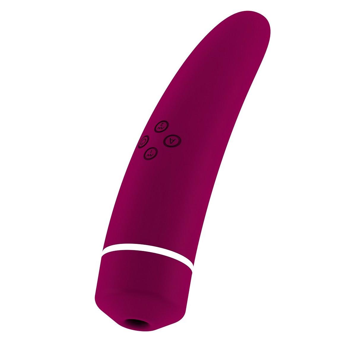 Фиолетовый вакуумный клиторальный вибромассажер Personal vibrator HIKY 