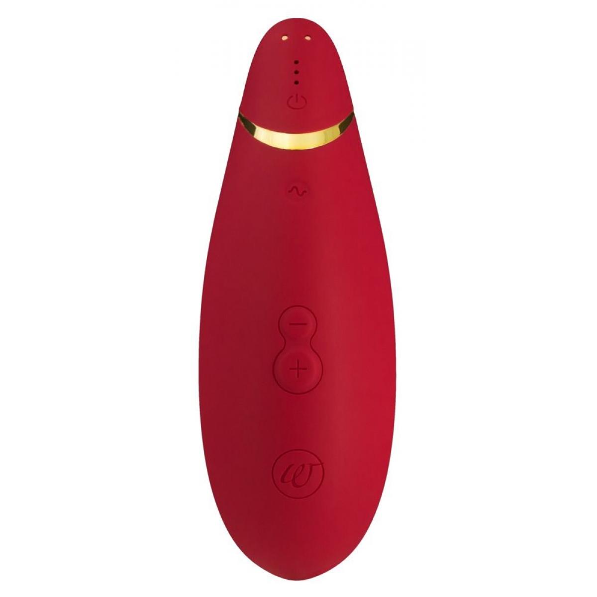 Красный бесконтактный клиторальный стимулятор Womanizer Premium