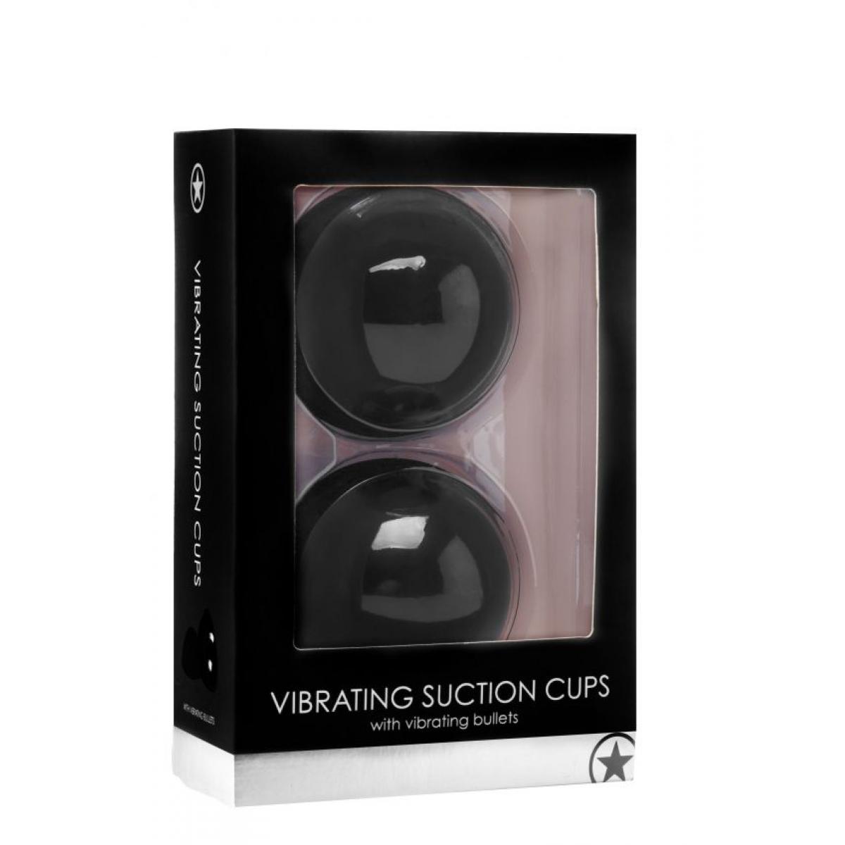 Чёрные вакуумные присоски с вибрацией Vibrating Suction Cup