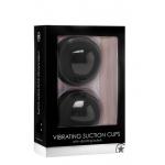 Чёрные вакуумные присоски с вибрацией Vibrating Suction Cup