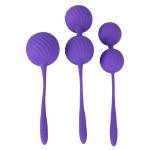 Фиолетовый набор вагинальных шариков 3 Kegel Training Balls