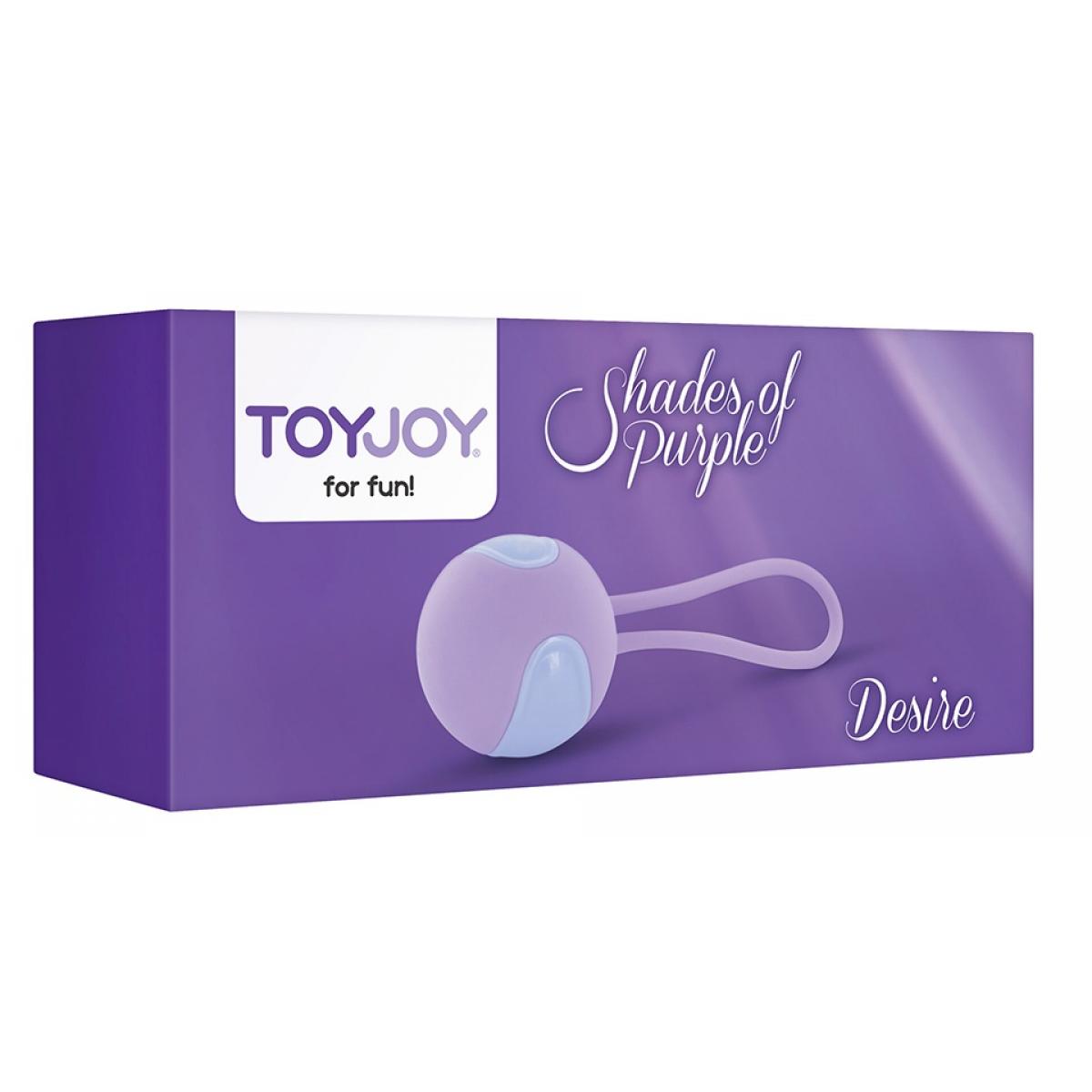 Сиреневый вагинальный шарик DESIRE KEGEL BALL