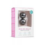 Темно-серые вагинальные шарики без сцепки Ben Wa Balls