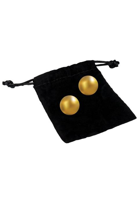 Вагинальные шарики 24К GOLD PLATED PLEASURE BALLS с золотым покрытием