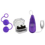 Женский набор для вагинальной стимуляции HER KEGEL KIT: 2 вида шариков и вибропуля