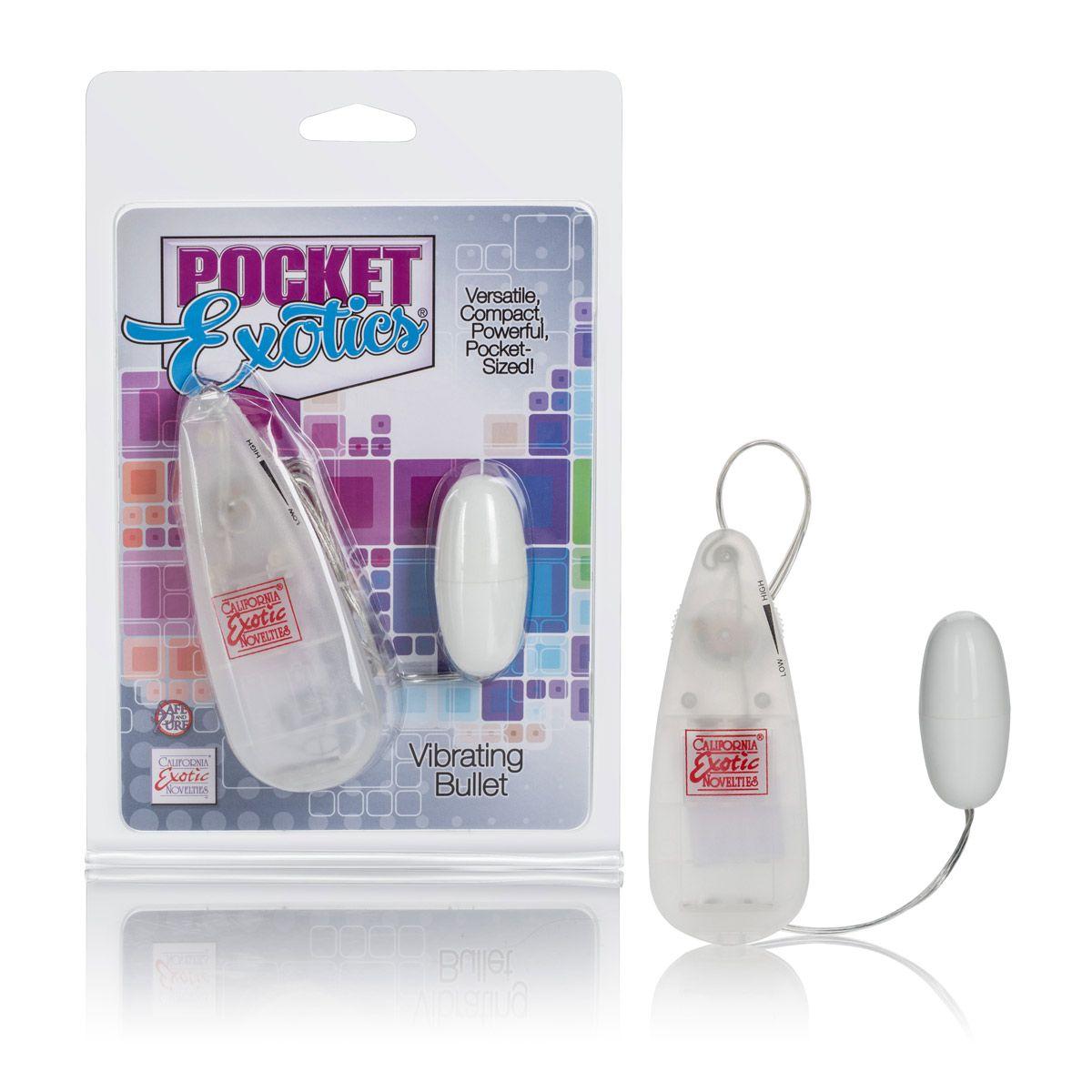 Виброяйцо белого цвета  Pocket Exotics Vibrating Bullet
