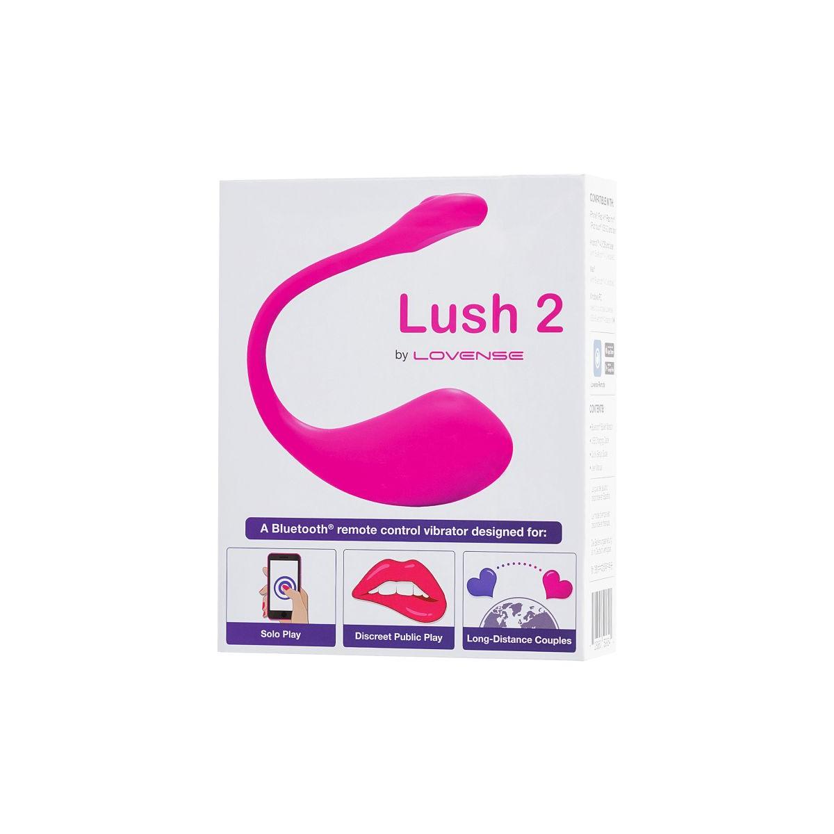 Ярко-розовое виброяйцо Lovense Lush 2