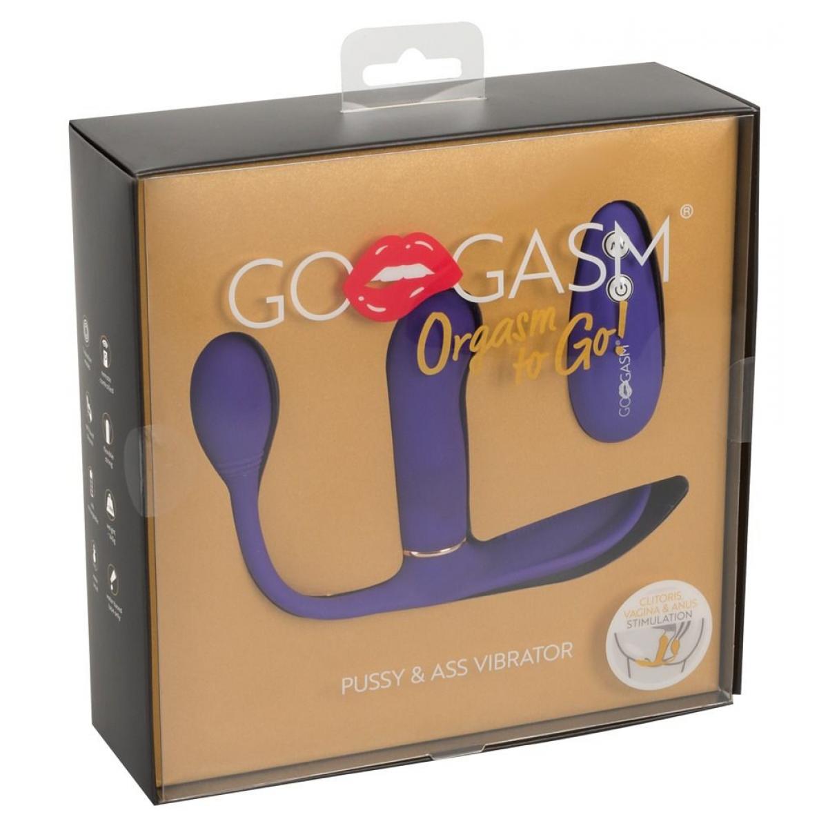 Фиолетовый вибромассажёр Go Gasm