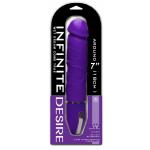 Фиолетовый вибратор-реалистик Infinite Desire - 26 см.