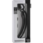 Чёрный перезаряжаемый жезловый вибратор Wanderfull