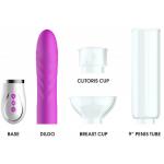 Фиолетовый набор Twister 4 in 1 Rechargeable Couples Pump Kit