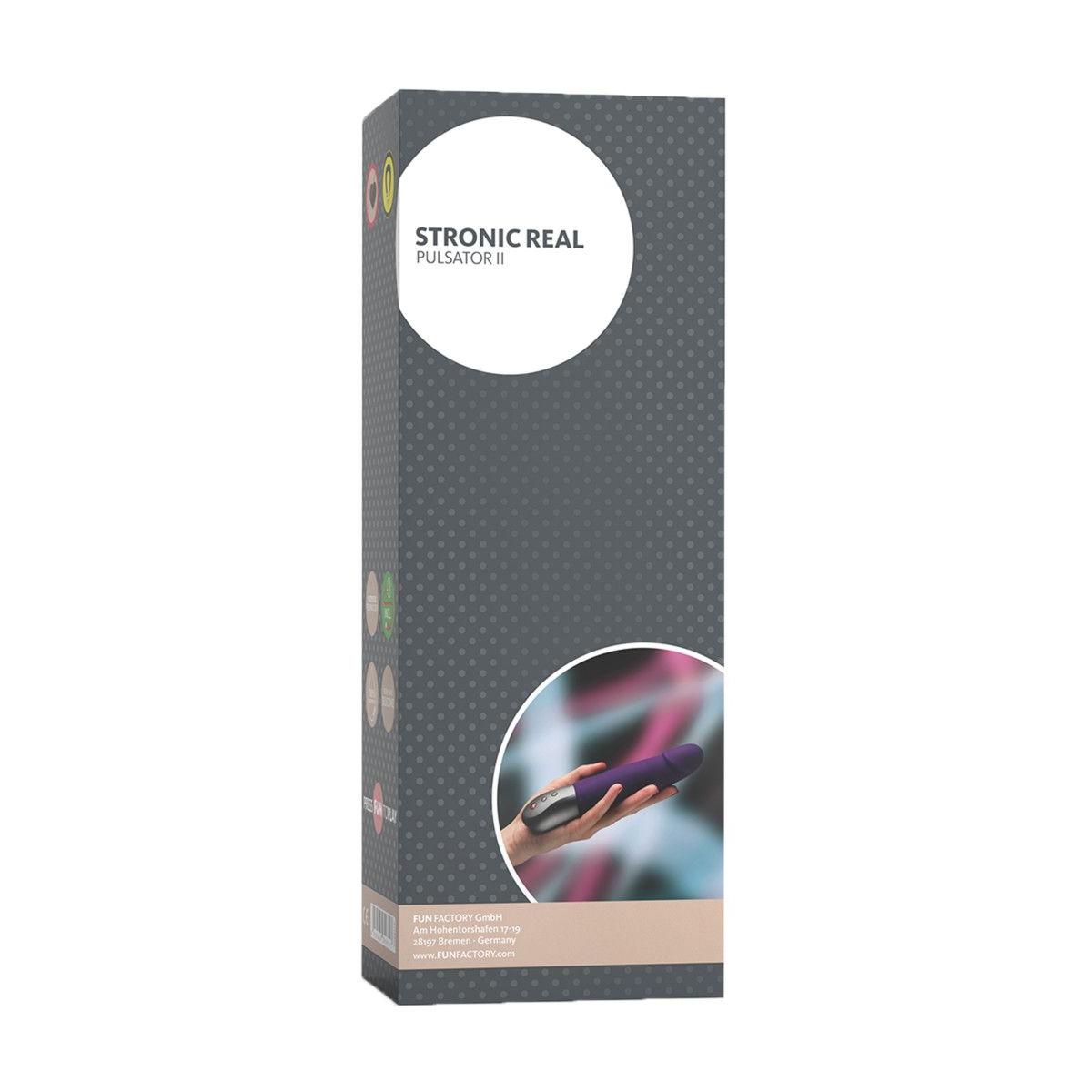 Фиолетовый пульсатор Fun  Factory STRONIC REAL - 20,8 см.