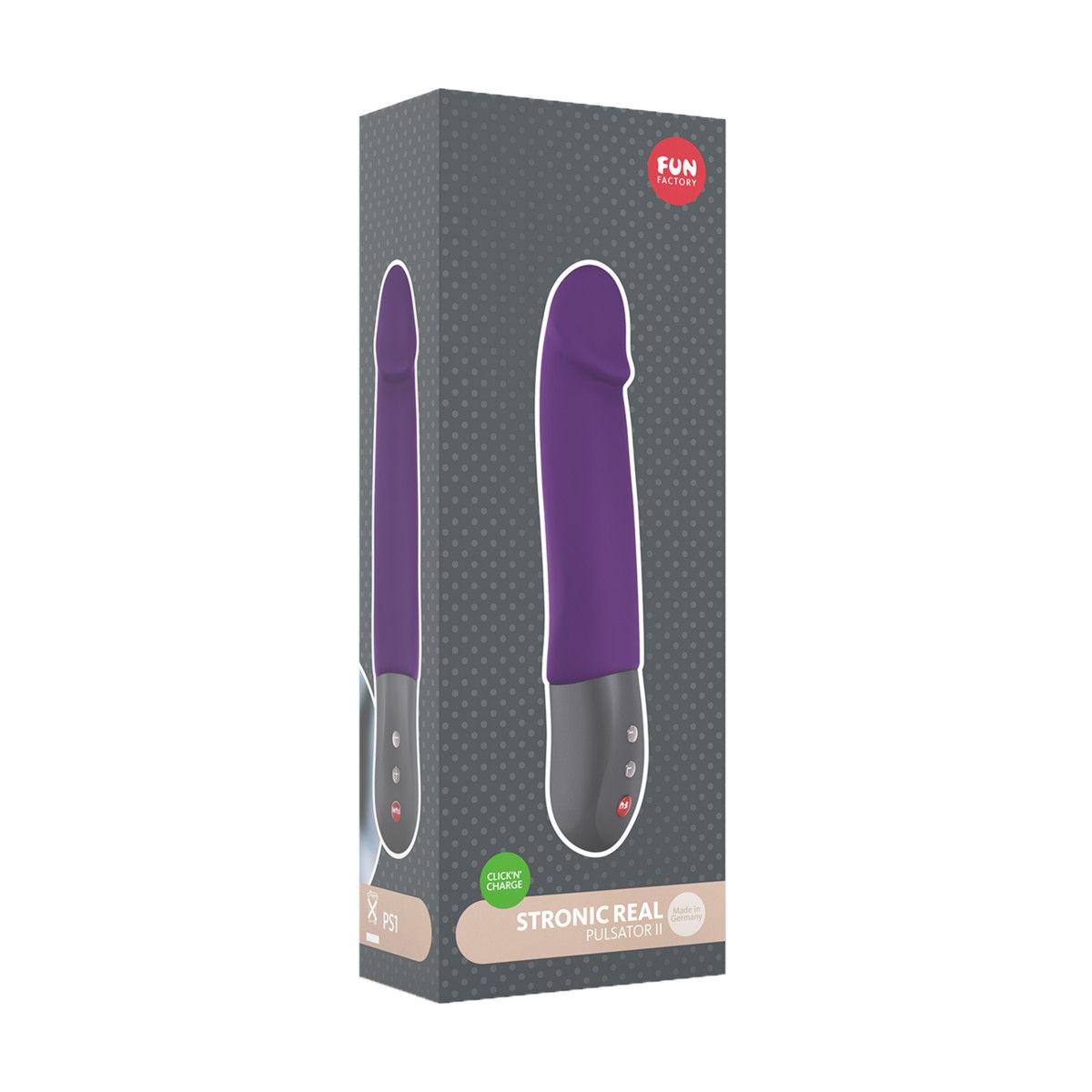 Фиолетовый пульсатор Fun  Factory STRONIC REAL - 20,8 см.