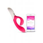 Розовый вибромассажёр с клиторальным отростком We Vibe Nova Pink - 21,5 см.